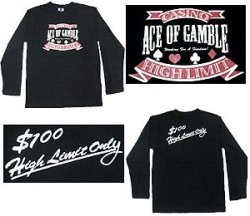 画像1: ACE OF GAMBLE 長袖Ｔシャツ
