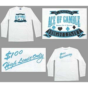 画像: ACE OF GAMBLE 長袖Ｔシャツ